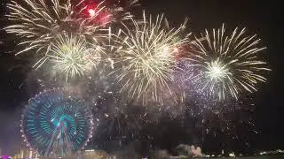 Happy New Year Fireworks | Happy New Year 2023 Dubai | JBR The Beach | Blue Water Island