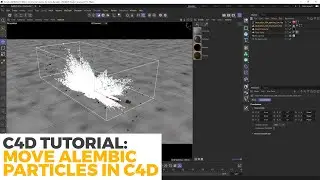 How to Move a Houdini Alembic Particles Position in Cinema 4D