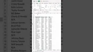 How to hide specific rows in excel | #shorts