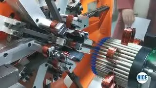 Automatic Alternator motor stator winding machine wave coil winding process