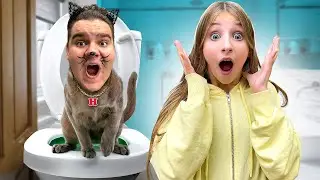 Мой БРАТ Превратился в КОТА на 24 Часа !!!
