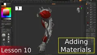 Adding Materials in ZBrush - Lesson 10