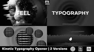 Glitch Typography AFTER EFFECTS Template Videohive 27504528