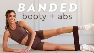 Banded Booty + Abs HIIT | Under 10 Minutes