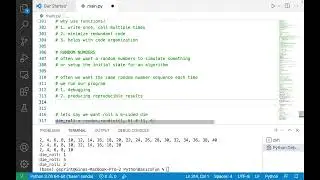 Introduction to Programming with Python: Random Module (seeding, numbers, shuffling, etc.)