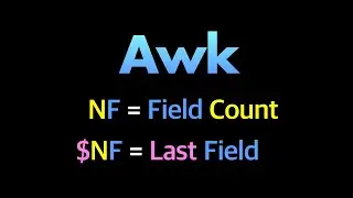 Awk NF and $NF