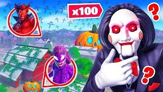 100 WIDZÓW CHOWANEGO NA HALLOWEEN w FORTNITE