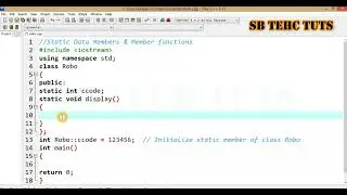 Static Member Function in C++ | C++ Practicals | Static Members | C++ Programming