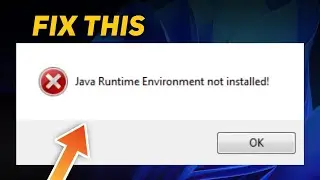 FIX -  Java Runtime Environment not found on Windows | JRE NOT FOUND Error ✅