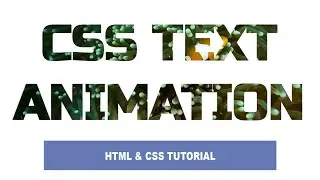 CSS Text Effect on Background Video