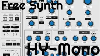 Free Synth - HY-Mono by HY-Plugins  (No Talking)