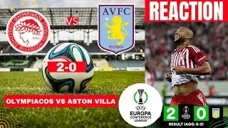 Olympiacos vs Aston Villa 2-0 Live Stream UEFA Conference League UECL Match 2024 Score Highlights