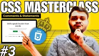 Comments & Statements in CSS | CSS Crash Course |  Web Development | Tutorial - 3