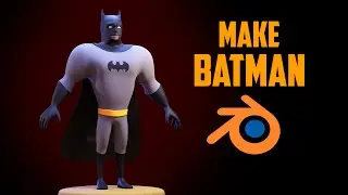 Making a Cartoon Batman in Blender!