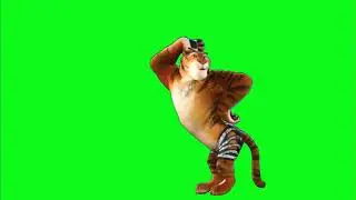 Footage on a green background reindeer. Футаж на зеленом тигрюля