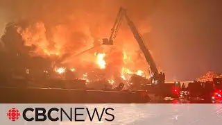 Crews battle fire at recycling plant in Port of Saint John