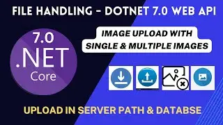 Image handling in .NET Core Web API | Image upload with single & multiple files in Server path & DB