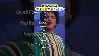 Many genres one artist Bruno Mars 