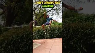 Steve Tornado Kick🔥🥋🔥#tutorial #taekwondo #karate #motivation #trick #training #speed #power #shorts