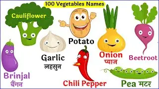 100 Vegetables Name in Hindi and English | सब्जियों के नाम हिंदी मे और इंग्लिश में फोटो के साथ