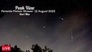 Perseids meteor shower August 2022 peak view/ 4K