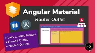 Angular Material using Angular Router with Lazy Loading and Named Outlets