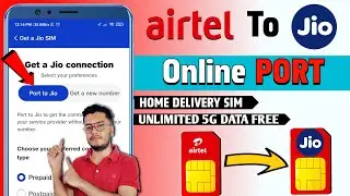 Airtel Sim ko Jio me Kaise Port Kare | How to Port Airtel Sim to Jio | Mr Zaman