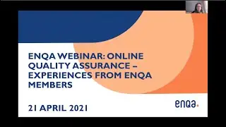 ENQA webinar: Online quality assurance   experiences from ENQA members