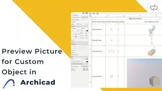 How to create custom object with Preview Pictures in Archicad? Custom objects in Archicad | BIM