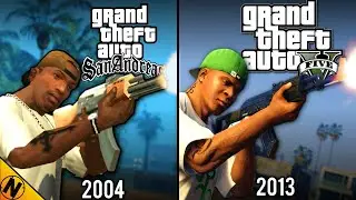 GTAV vs GTA San Andreas | Direct Comparison