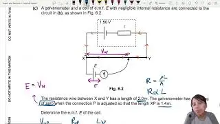 ON21 P23 Q6 Galvanometer Potentiometer Circuit | Oct/Nov 2021 | Cambridge A Level 9702 Physics