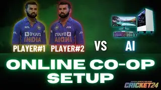 How To Setup Online Co-op || Cricket 24