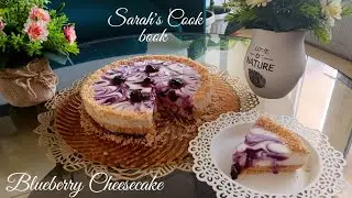 Blueberry Cheesecake | Cheesecake with blueberry topping | No-bake Blueberry Cheesecake Recipe