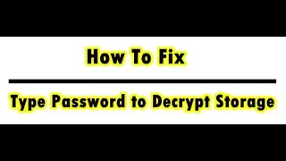 Decrypt Storage HTC All Phone Fix CODE