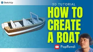 How to create simple boat in sketchup tutorial for beginners