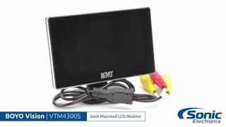 BOYO Vision VTM4300S Dash Mounted LCD Monitor | Product Overview