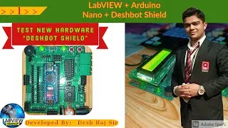 LabVIEW | Testing Deshbot Shield | Labview Arduino Projects | Labview Programming