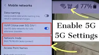 How to Enable 5G on Samsung Galaxy S21 FE 5G | 5G Settings | Activate 5G | Turn ON 5G