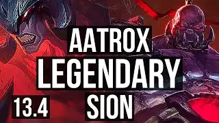 AATROX vs SION (TOP) | 8 solo kills, Rank 6 Aatrox, Legendary, 19/3/10 | TR Challenger | 13.4