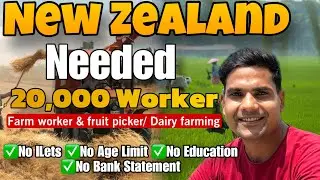 Big Announcement 📣 From New Zealand 🇳🇿 | New Zealand needed 20,000 workers in agriculture 2025