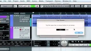 How to set Cubase MIDI tempo to reflect audio