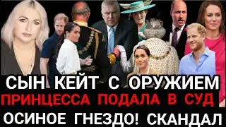 Сын КЕЙТ С ОРУЖИЕМ! Принцесса Подала В СУД_КОРОЛЬ УСТРОИЛ СКАНДАЛ_Головы Летят_Меган и Гарри тур