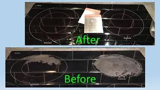 How to clean glass stove top burnt marks