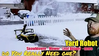 do You Really Need a Robot Snowblower? Yarbo w/ SnowBlower s1 module NOT JUST a snowblower