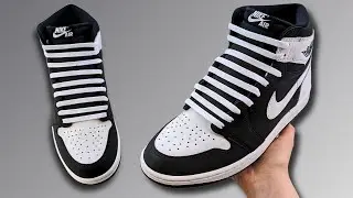 HOW TO BAR LACE NIKE AIR JORDAN 1 HIGH | Cool Jordan 1 Lacing