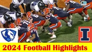 Eastern Illinois vs Illinois Football Game Highlights 8 29 2024