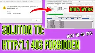 The server replies that you don't have permissions to download this file  HTTP /1.1 403 Forbidden