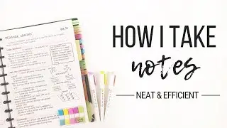 How I take notes - Tips for neat and efficient note taking | Studytee