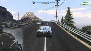 Grand Theft Auto V around L.S driving fast (no crash)