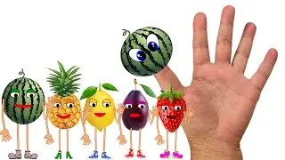 Vegetables and fruits are singing a song Finger Family for Kids